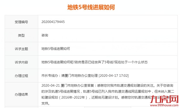 厦门是否已放弃地铁5号线?现在处于什么状态?官方…——九房网 厦门是否已放弃地铁5号线?现在处于什么状态?官方…——九房网